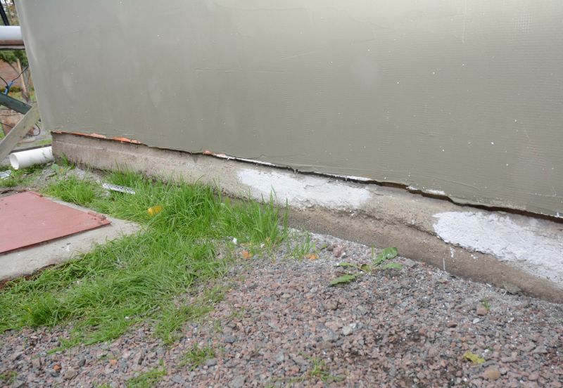 Repaired Foundation Exterior
